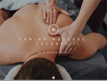 Tablet Screenshot of caminomassage.com